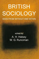 Book cover of: British Sociology Seen from Without and Within