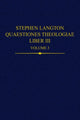 Book cover of: Stephen Langton, Quaestiones Theologiae. By: Magdalena Bieniak