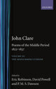 Book cover of: John Clare: Poems of the Middle Period, 1822-1837. By: John Clare