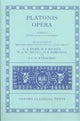 Book cover of: Plato Opera Volume I. By: Πλάτων