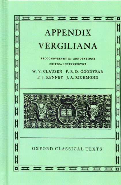 Book cover of: Appendix Vergiliana. By: Publius Vergilius Maro