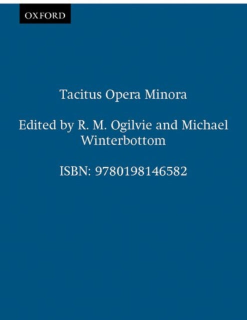 Book cover of: Tacitus Opera Minora