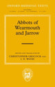 Book cover of: Abbots of Wearmouth and Jarrow. By: Christopher Grocock