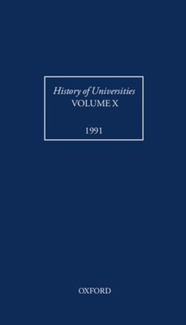 History of Universities: Volume X: 1991