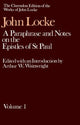 Book cover of: John Locke: A Paraphrase and Notes on the Epistles of St. Paul. By: John Locke
