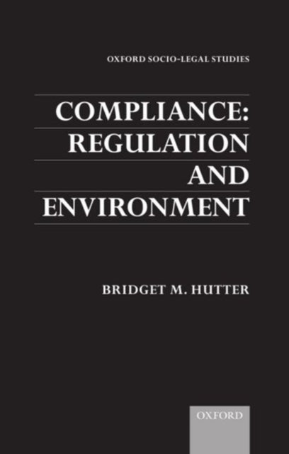 Book cover of: Compliance: Regulation and Environment