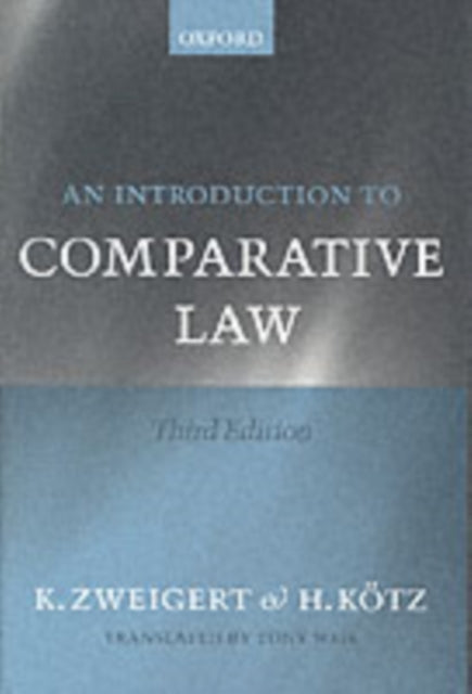 Book cover of: Introduction to Comparative Law