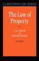 Book cover of: Law of Property
