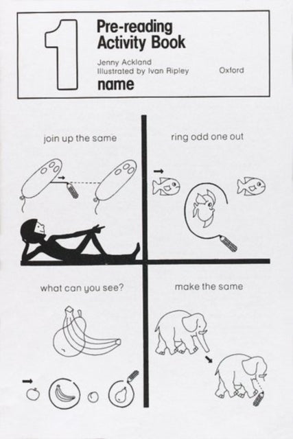 Book cover of: Pre-Reading Activity Books: Book 1. By: Jenny Ackland