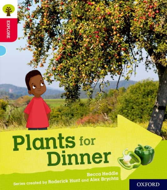 Book cover of: Oxford Reading Tree Explore with Biff, Chip and Kipper: Oxford Level 4: Plants for Dinner. By: Becca Heddle