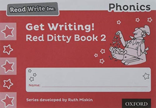 Book cover of: Read Write Inc. Phonics: Get Writing! Red Ditty Book 2 Pack of 10. By: Ruth Miskin