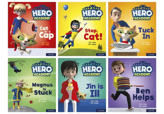 Book cover of: Hero Academy: Oxford Level 1+, Pink Book Band: Mixed pack. By: Bill Ledger