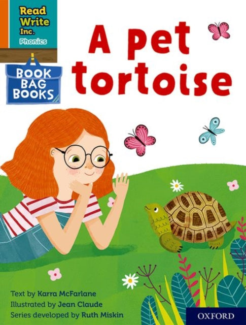 Book cover of: Read Write Inc. Phonics: A pet tortoise (Orange Set 4 Book Bag Book 12). By: Ruth Miskin