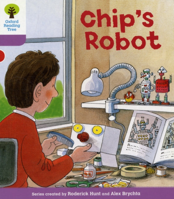 Book cover of: Oxford Reading Tree: Level 1+: More First Sentences B: Chip's Robot. By: Roderick Hunt