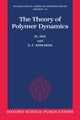 Book cover of: Theory of Polymer Dynamics. By: M. Doi