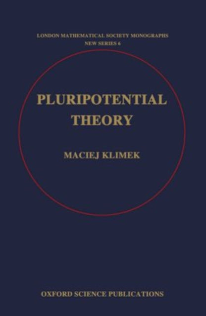 Book cover of: Pluripotential Theory