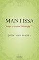 Book cover of: Mantissa. By: Jonathan Barnes