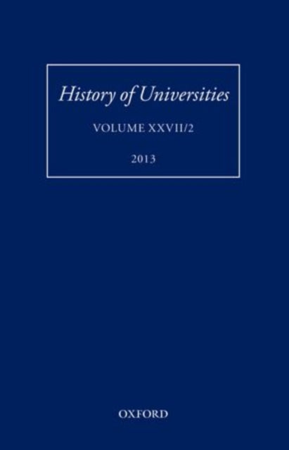 Book cover of: History of Universities. By: Mordechai Feingold