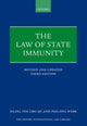 Book cover of: Law of State Immunity. By: Hazel Fox Qc