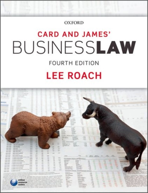 Book cover of: Card & James' Business Law. By: Lee, Ph.D. Roach