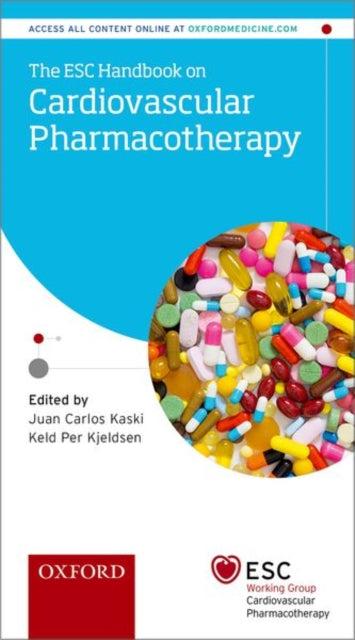 Book cover of: ESC Handbook on Cardiovascular Pharmacotherapy. By: Juan Carlos Kaski