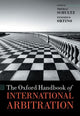 Book cover of: Oxford Handbook of International Arbitration. By: Thomas Schultz
