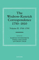 Book cover of: Wodrow-Kenrick Correspondence 1750-1810. By: Martin Fitzpatrick