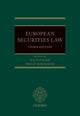 Book cover of: European Securities Law. By: Raj Panasar