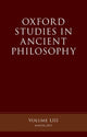 Book cover of: Oxford Studies in Ancient Philosophy, Volume 53. By: Victor Caston