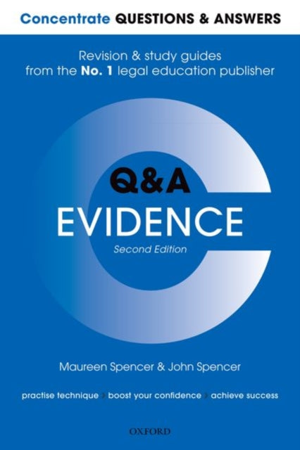 Book cover of: Concentrate Questions and Answers Evidence. By: Maureen Spencer