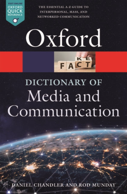 Book cover of: Dictionary of Media and Communication. By: Daniel Chandler