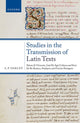 Book cover of: Studies in the Transmission of Latin Texts. By: S. P. Oakley