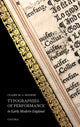 Book cover of: Typographies of Performance in Early Modern England. By: Claire M. L. Bourne