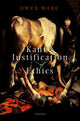 Book cover of: Kant's Justification of Ethics. By: Owen Ware