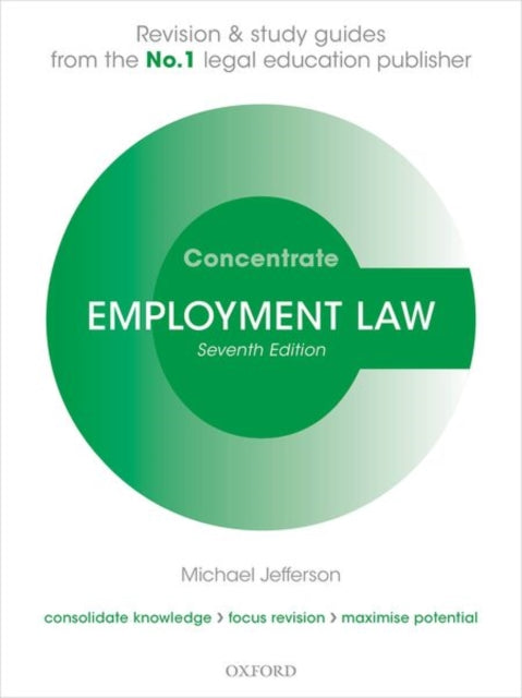 Book cover of: Employment Law Concentrate. By: Michael Jefferson