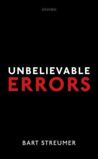 Book cover of: Unbelievable Errors. By: Bart Streumer