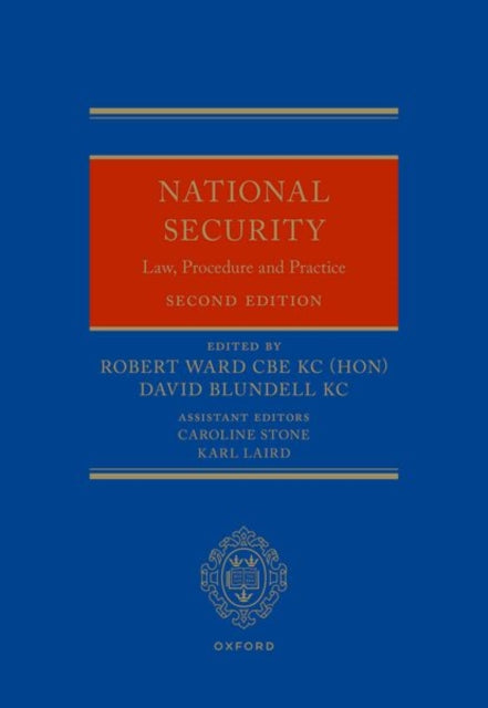 Book cover of: National Security Law, Procedure and Practice. By: Robert Ward