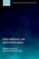 Book cover of: International Law and Universality. By: Jean d'Aspremont