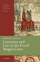 Book cover of: Literature and Law in the Era of Magna Carta. By: Jennifer Jahner