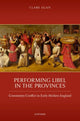 Book cover of: Performing Libel in the Provinces. By: Clare Egan