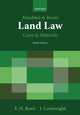 Book cover of: Maudsley & Burn's Land Law Cases and Materials. By: E. H. Burn