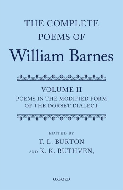 Book cover of: Complete Poems of William Barnes. By: T. L. Burton