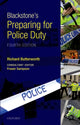 Book cover of: Blackstone's Preparing for Police Duty. By: Richard Butterworth