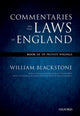 Oxford Edition of Blackstone's: Commentaries on the Laws of England