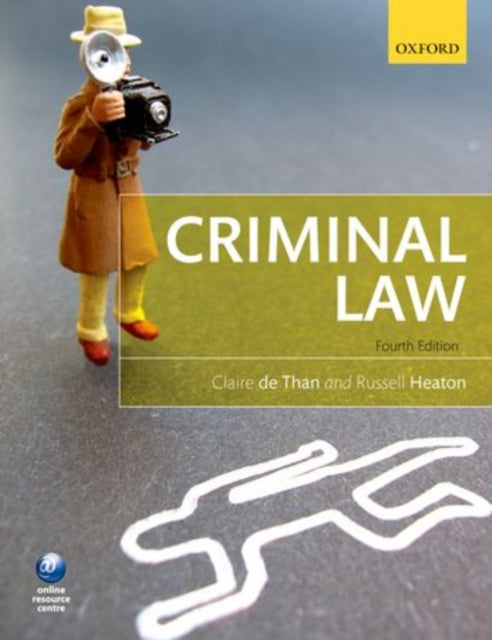 Book cover of: Criminal Law. By: Claire de Than
