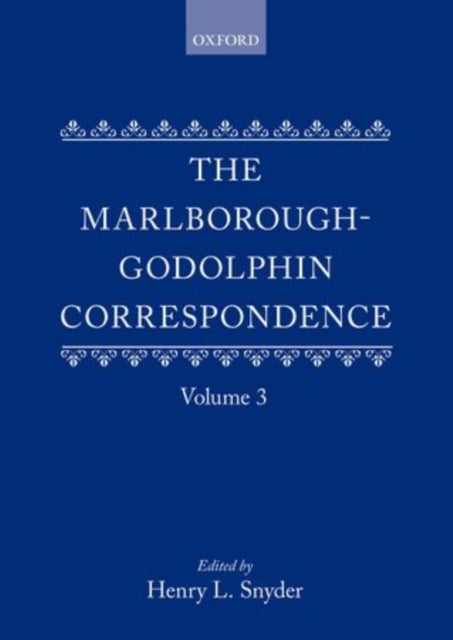 Book cover of: Marlborough-Godolphin Correspondence, Volume III. By: Henry L. Snyder