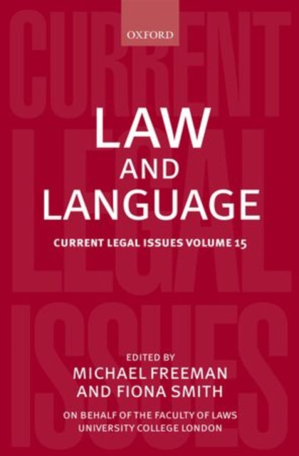 Book cover of: Law and Language. By: Michael Freeman