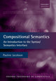 Book cover of: Compositional Semantics. By: Pauline Jacobson