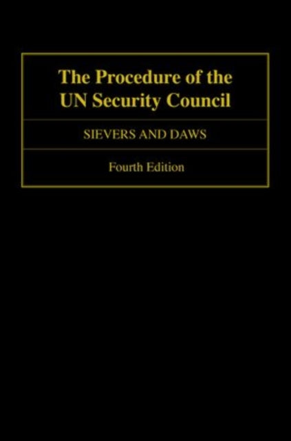 The Procedure of the UN Security Council