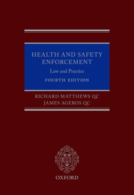 Book cover of: Health and Safety Enforcement. By: Richard Matthews QC